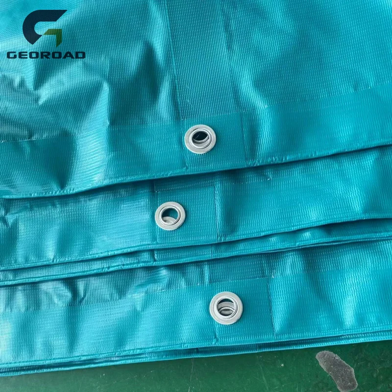 Tarpaulin Waterproof Two Side Lacquer PVC Panama Coated Fiber PVC Canvas Tarpaulin Tricot Woven Waterproof Material Tarpaulin