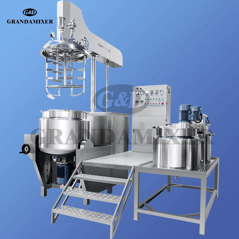 Lifting homogeneous emulsification mixer