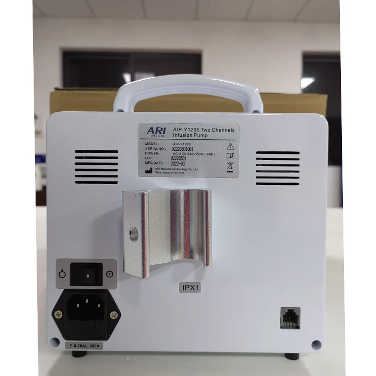 High Precision Volumetric Medical Infusion Pump for Two Patients