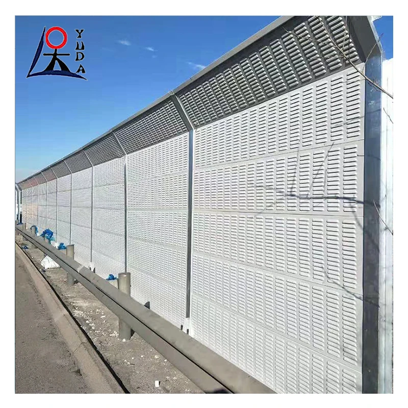 Residential galvanized sound barrier blind panel fences acoustic noise barrier absorbing control sheet wall