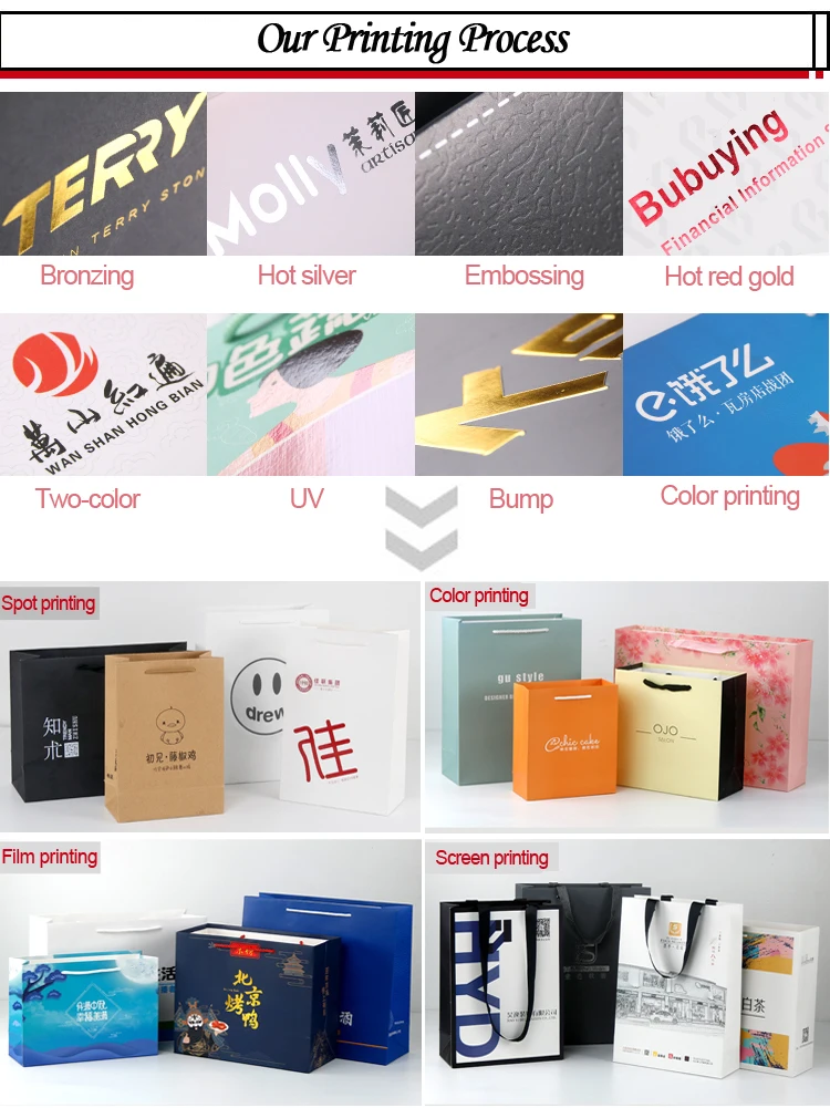 Custom Printed Paper Bags For Shopping With Logo Metallic Silver Shopping Bags
