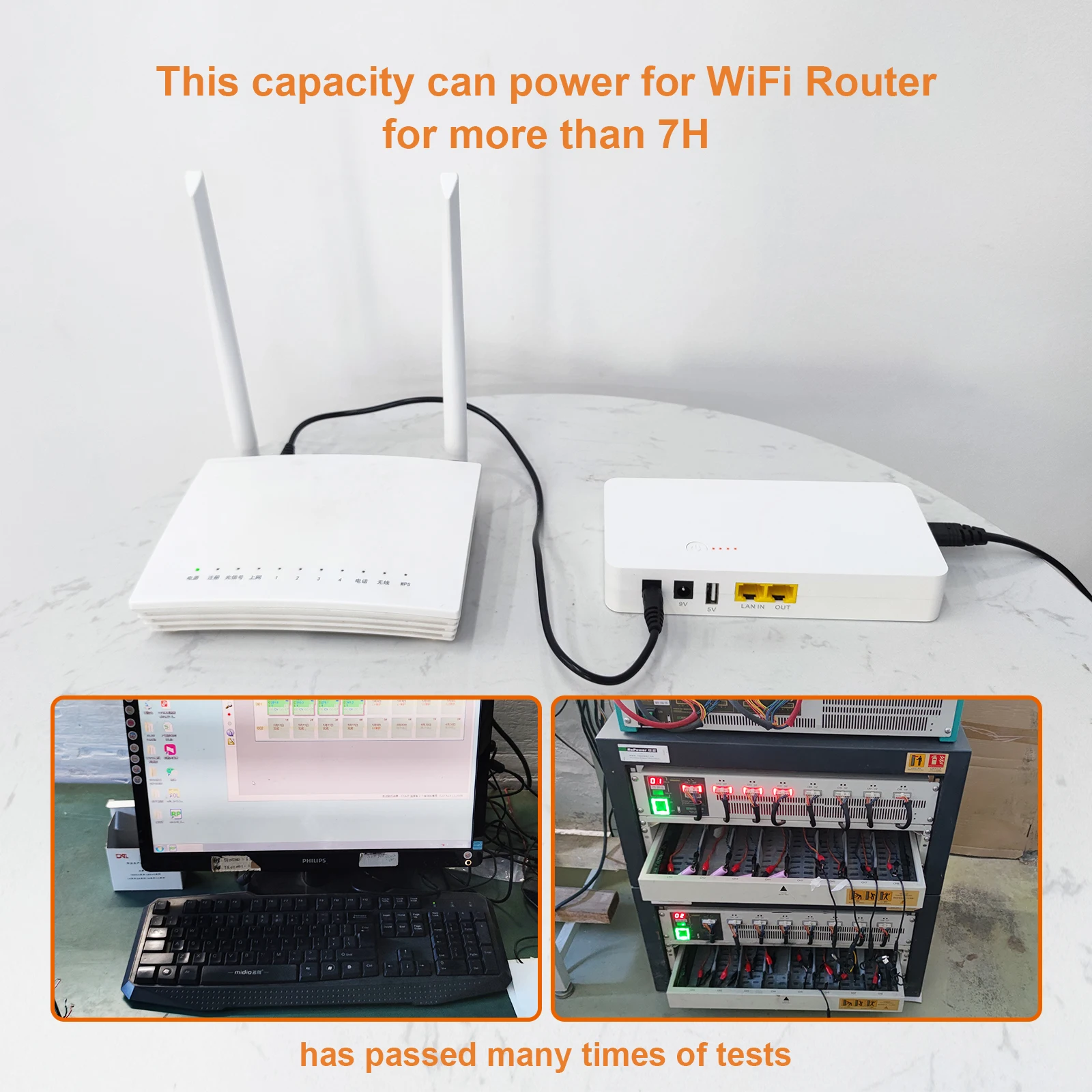 WGP mini upsPOE48V24V DC9V12V USB5V power supply power station portable mini ups for router ups9V12V24V