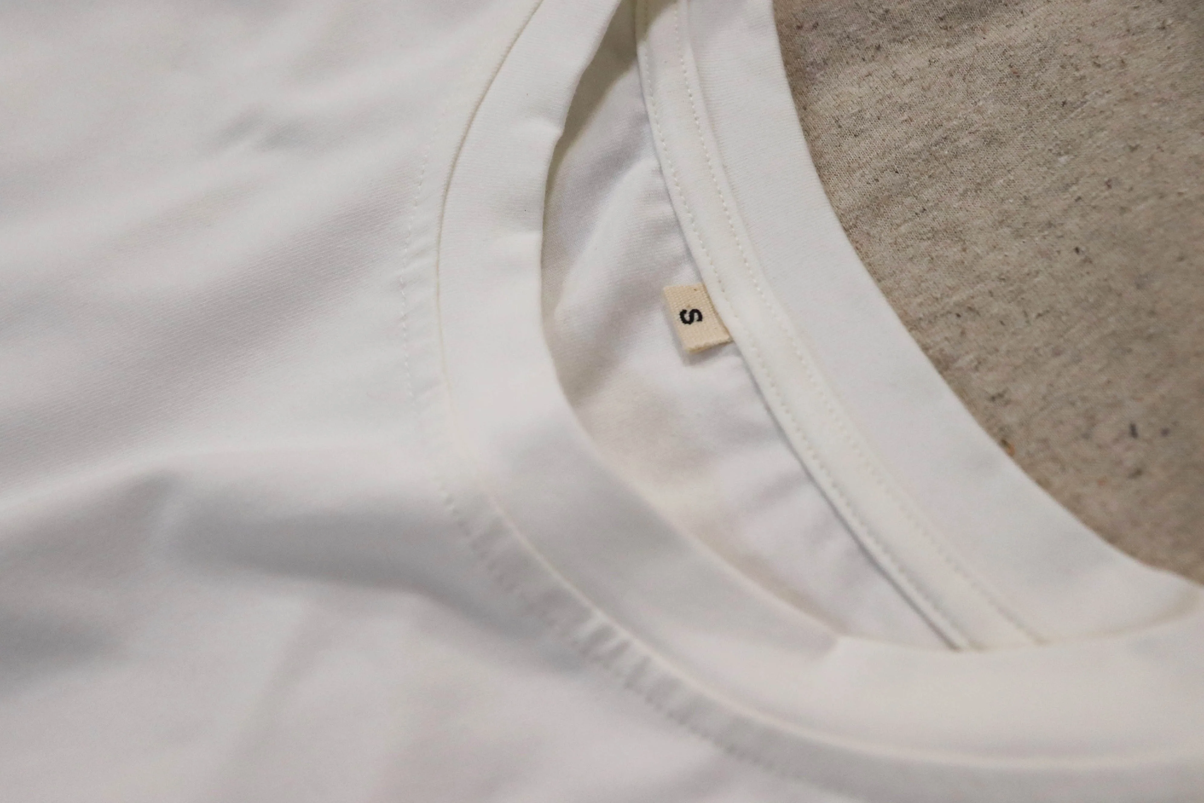 GOTS Organic Cotton T shirts Natural White Super Soft Organic Women/Men clothes