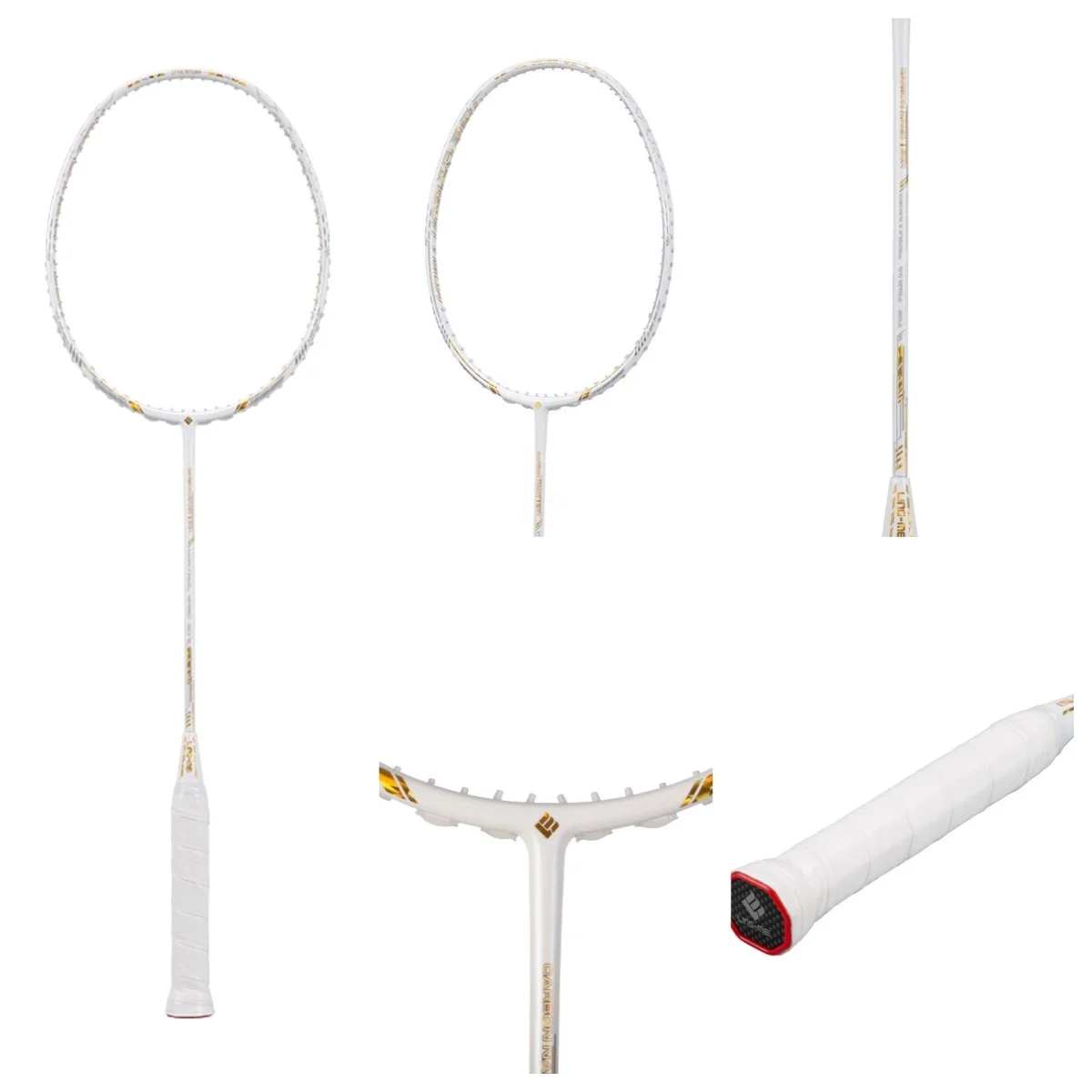 Badminton Racket NF700 White Professional Badminton Racket Set NANOFLARE Series All-carbon Custom Pounds