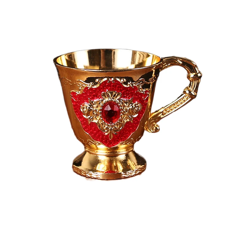 Stainless Steel Red Wine Goblets Metal  Wine Cocktail Cup Custom Party Cups