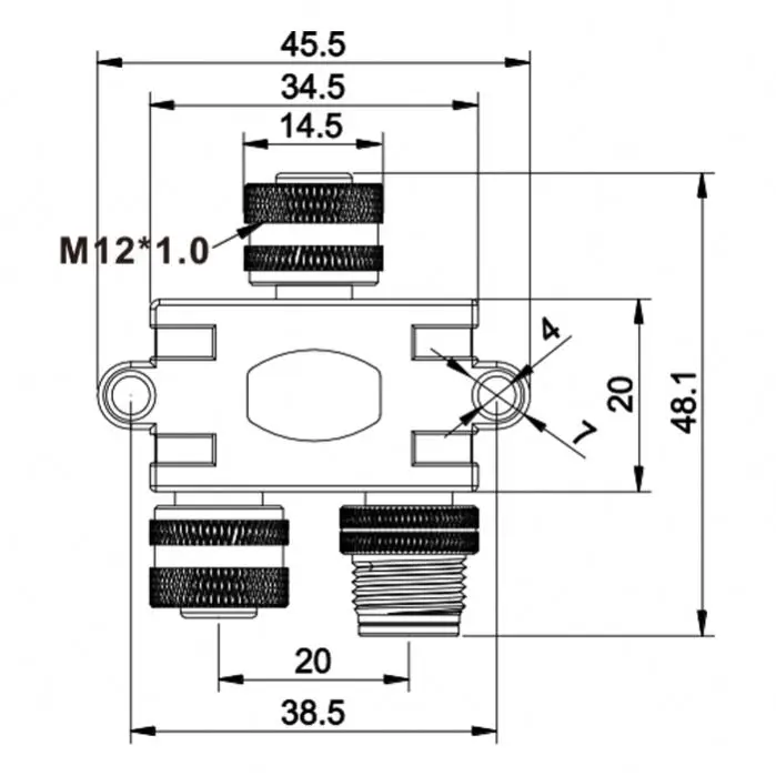 M12 Y Splitter Field Wire Connector 4 5 8 12Pins Female To Male And Female 3 Ways Coupler Sensor Connector Waterproof IP67