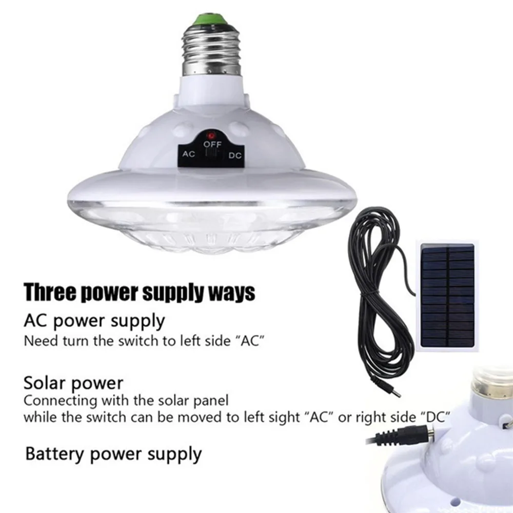 Solar Light 22 LEDs Round Remote Control Lamp Camping Light Split Floodlight Remote Control Rechargeable Emergency Light