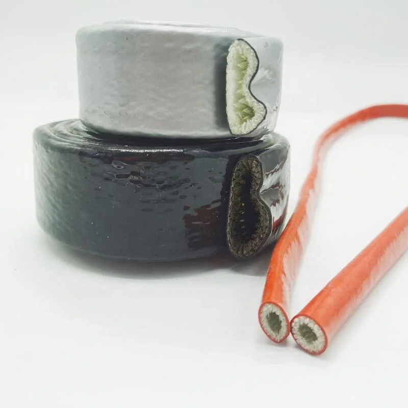 China factory hydraulics hose protectors stainless steel pipes insulated rubber covers fire protective sleeve