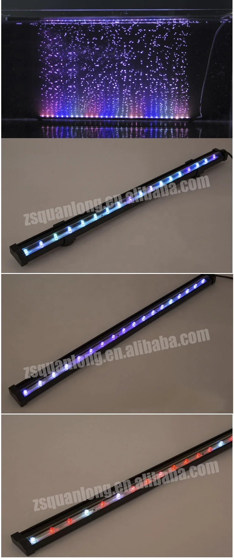 Quanlong underwater aquarium led rgb fish tank light waterproof aquarium led rgb for gold fish