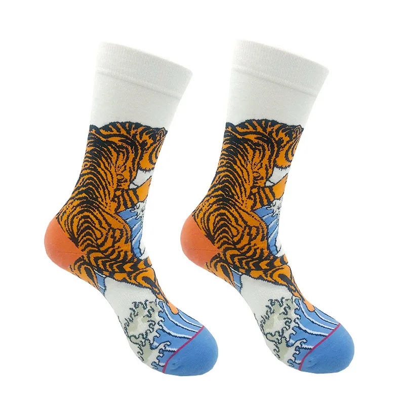 Custom Design GOTs Certified Novelty Sustainable Bamboo Organic Cotton Socks