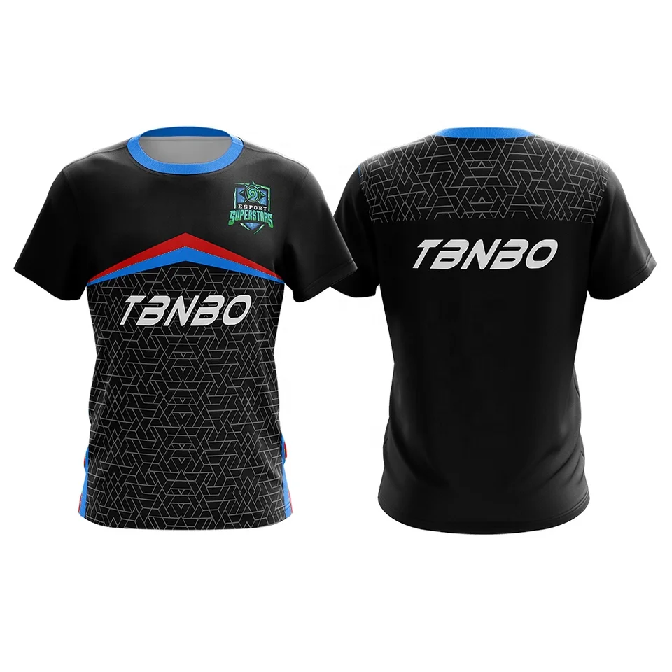 Fully Sublimation Esports T-shirts Gaming Team Jersey E-sports Team Gaming Jersey For Mens
