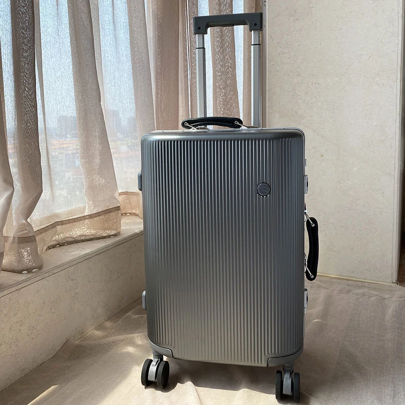 AM08-2 Travel 26 inch aluminum frame suitcase abs pc luggage china manufacturer