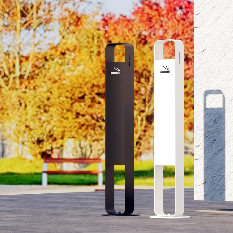 Standing cigarette ashtray Cigarette Butt Disposal Commercial Cigar AshTray Outdoor smoking Area large capacity Windproof