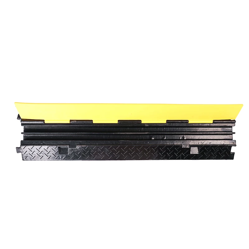 2 Channel Floor Cover Cable Bridge Rubber Cable Cross Protector