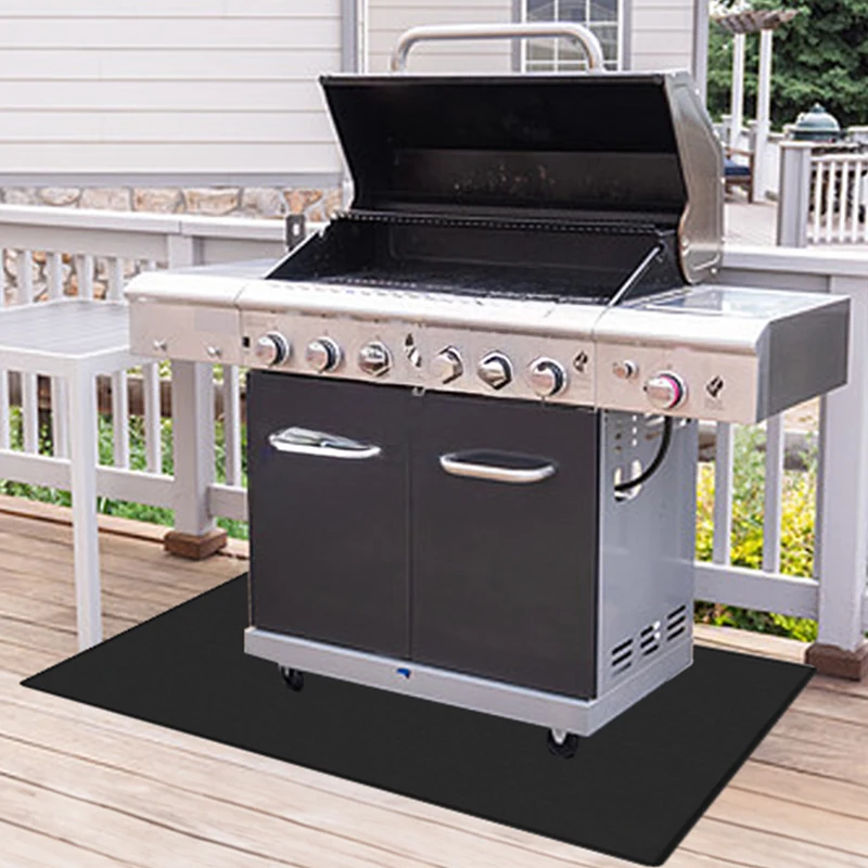 High Temperature Non Stick Outdoor Doule-side Silicone Caoted Fireproof for Outdoor Camping Fireproof Mat Barbecue Grill BBQ Mat