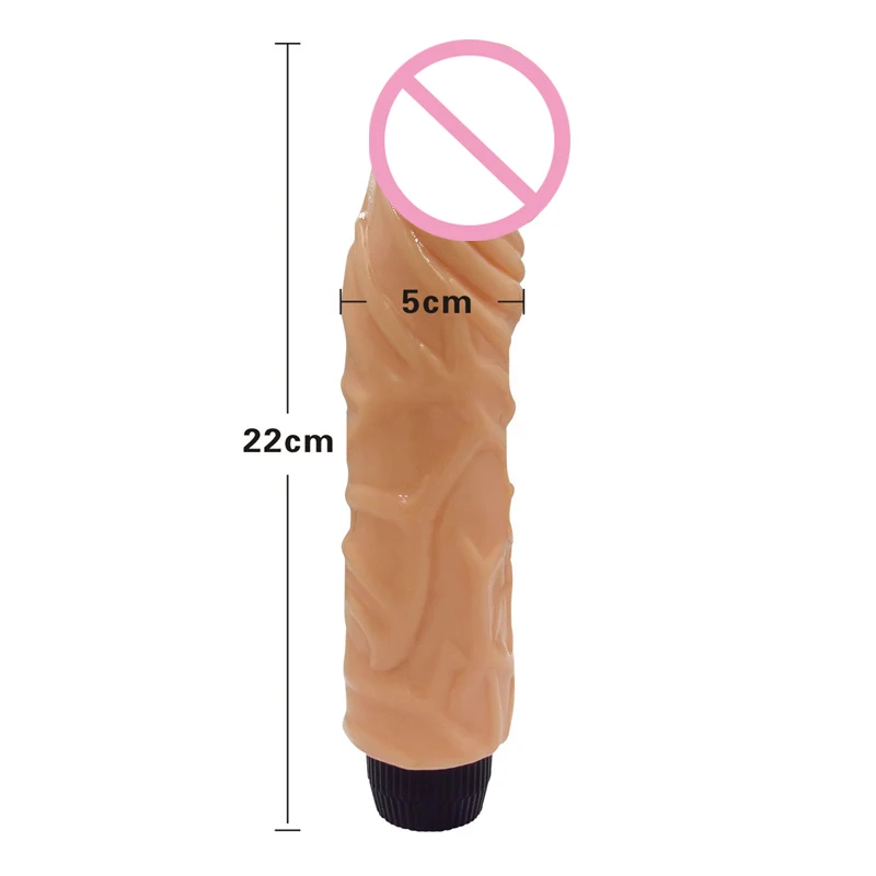 22 cm (8.66 Inch) Dildo Vibrator Natural Feeling Wholesale Cheap Price Sex Vibration Dildo Hot Selling Realistic Vibrating Dildo