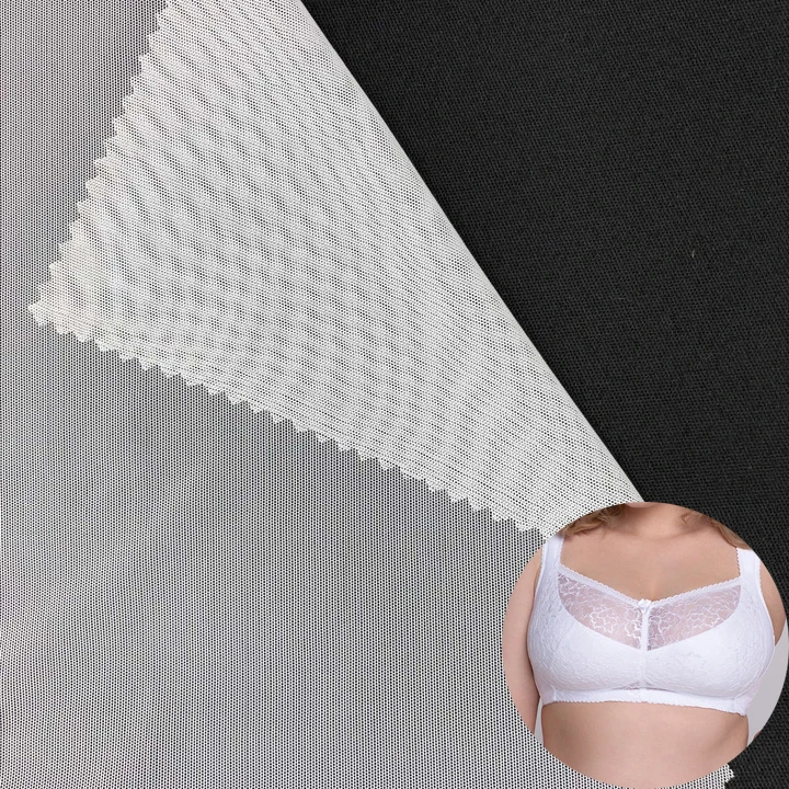 High Sale 90% Nylon 10% Spandex  Breathable  Powermesh Knitted Elastic Mesh Custom Recycle Printed Mesh Fabric For  Lingerie