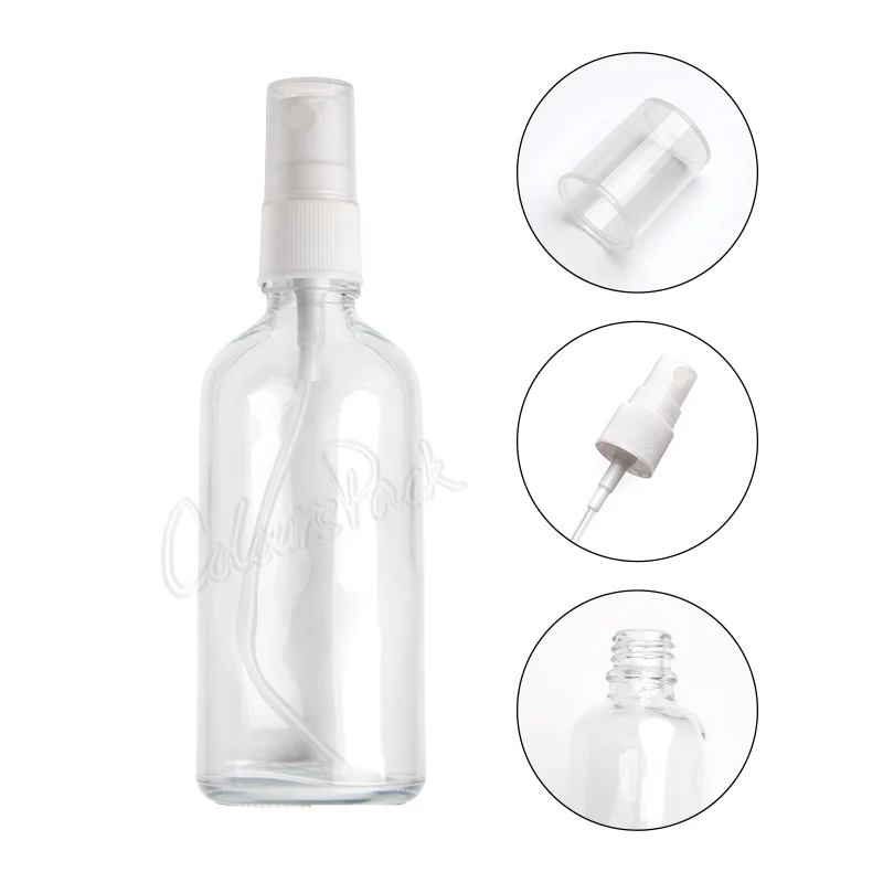 5ml 10ml 15ml 20ml 30ml 50ml 60ml 100ml empty cosmetic glass spray bottle