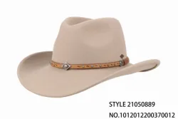 huayi brand men western wool  felt cowboy hat for sale