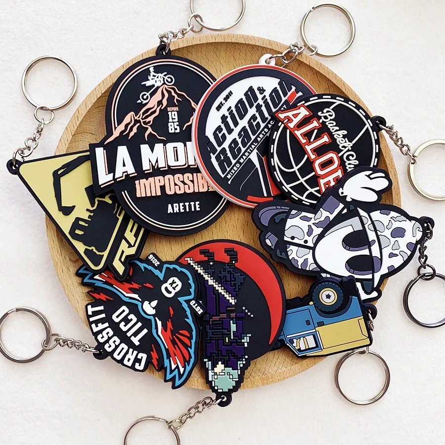High Quality Custom Keychain Sublimation Blanks Shoe Charms Melody Sublimation Key Loss Prevention Decoration