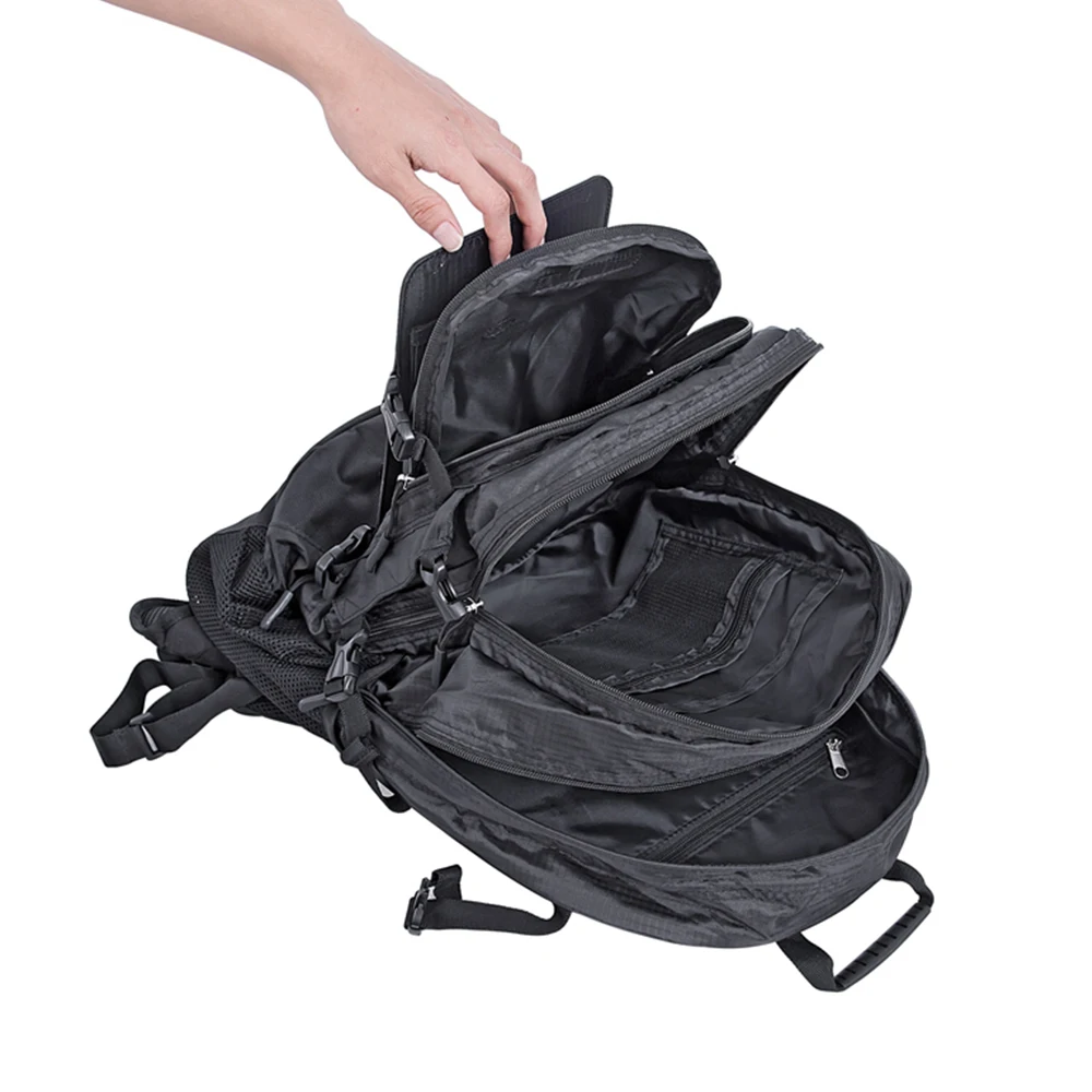 Solar Backpack Waterproof Anti-Theft perfect for carrying books or laptop to work school or hiking while charging smart phone