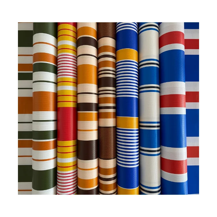 
Огнестойкий цветной ПВХ Полосатый брезент на заказ 