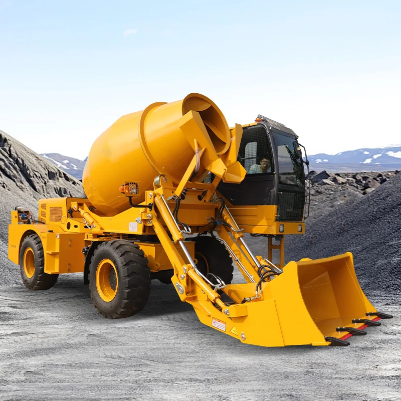 New Fully Hydraulic Mobile Concrete Mixer Truck from China Self-Loading with Reliable Engine famous brand engine  hobby  bedford