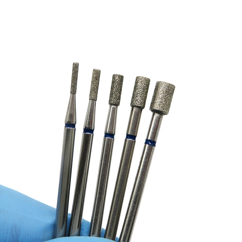 Manicure Prepping 6mm Short Barrel Diamond Burr Cuticle Nail Drill Bits Diamond for Nail Drill Machine