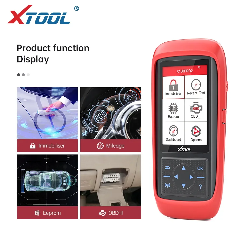 Xtool X100 Pro2 Auto Key Programmer Reset ECM & Immobilizer X100 PRO 2 OBD2 Diagnostic Scanner with EEPROM Adapter