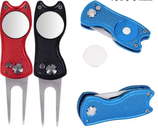 25mm Silver Metal Blank Golf Ball Marker for Retractable golf Divot Tool