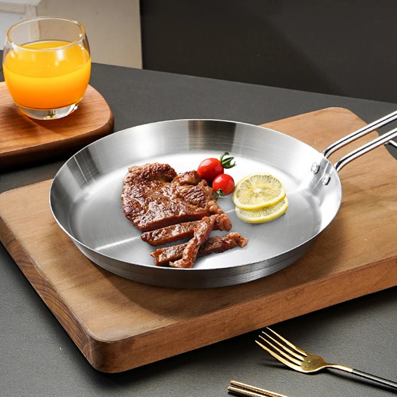 Low price promotion gift gold color kitchen stainless steel food contact nonstick 30cm induction frying saute pan skillet set
