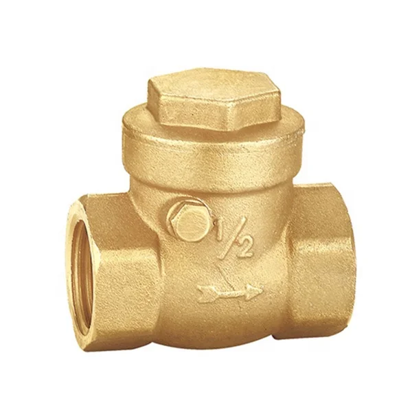1/2in 1in 2in Brass Swing Check Valve  BSPT Thread Non-return Check Foot Valve