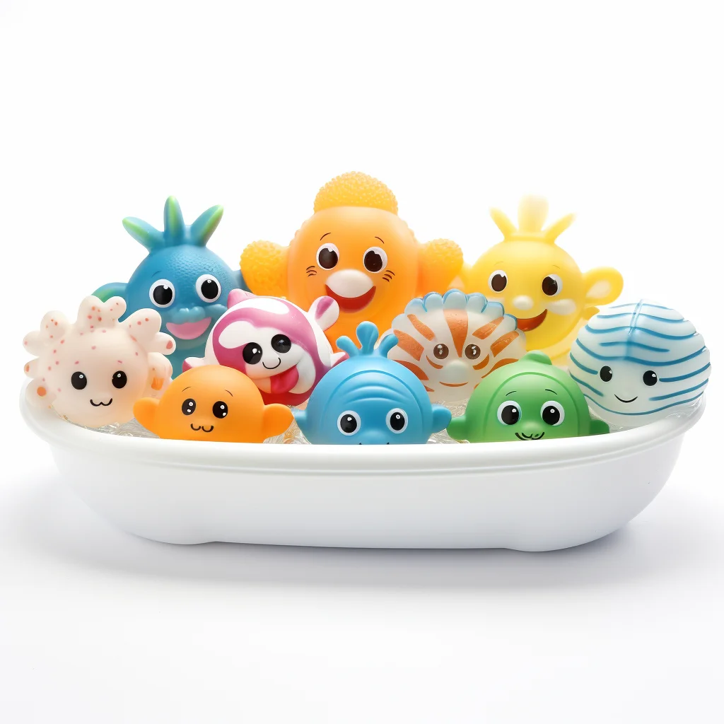 Custom Water Squeezing Toy Eco-friendly PVC Bathtub Toys Cute Animal Shape Mini Floating No Hole Sea Animals Baby Bathing Toy