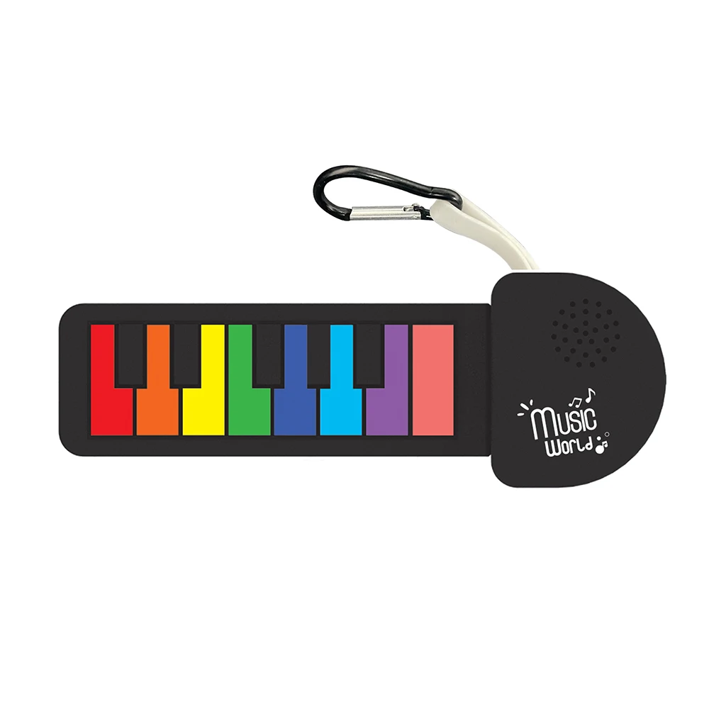 OEM kids plastic electric musical instrument toy roll up guitar drum mini keyboard piano