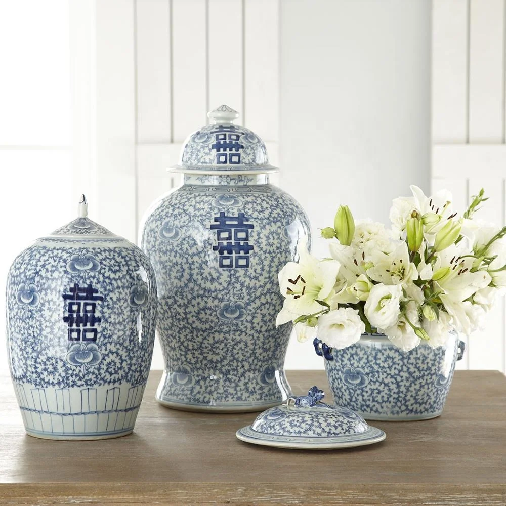 
Китайская классическая сине белая фарфоровая ваза для дома, офиса, отеля, антикварная декоративная керамическая ваза  (62495628283)