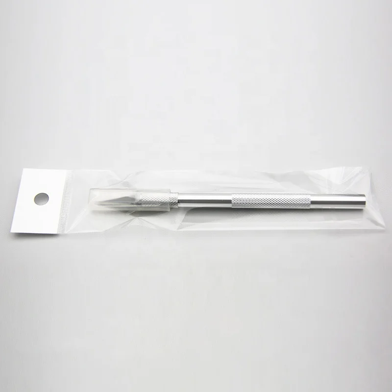 Colorful Carving Engraving Knife 5 Blades Stainless Steel Acrylic Powder Remover Nail Cutter