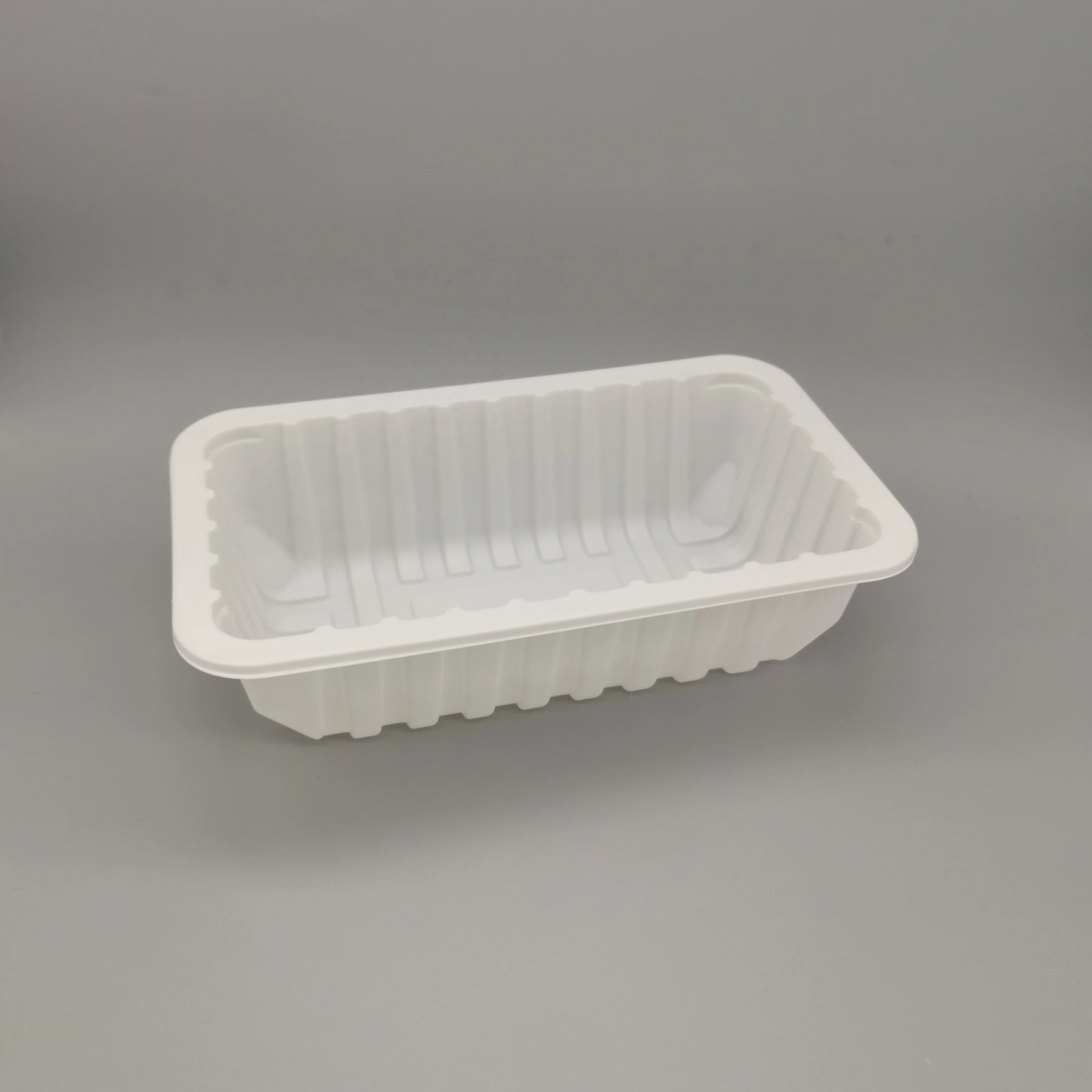 Compostable eco friendly PLA Heat Resistant Rectangle bread toast tray
