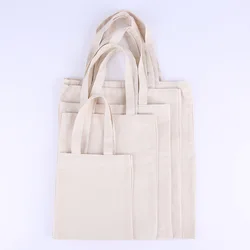 Большая складная Холщовая Сумка-тоут, сертифицированная сумка-мессенджер из чистого полотна для сублимационной хлопчатобумажной переноски, мешок для покупок