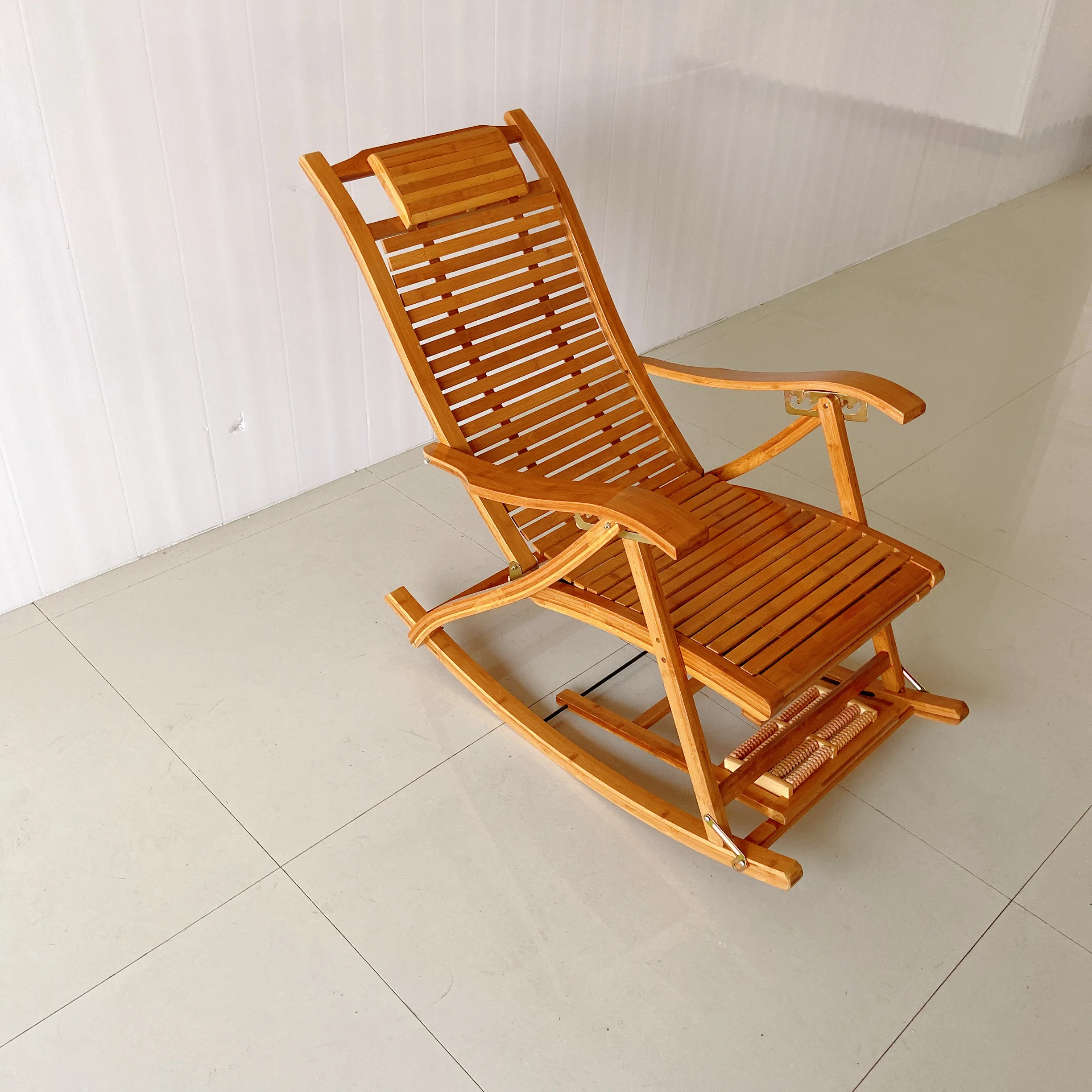 Chinese Bamboo Rocking Chair Bedroom Furniture Relax Rocking Chair Modern Lazy Chair