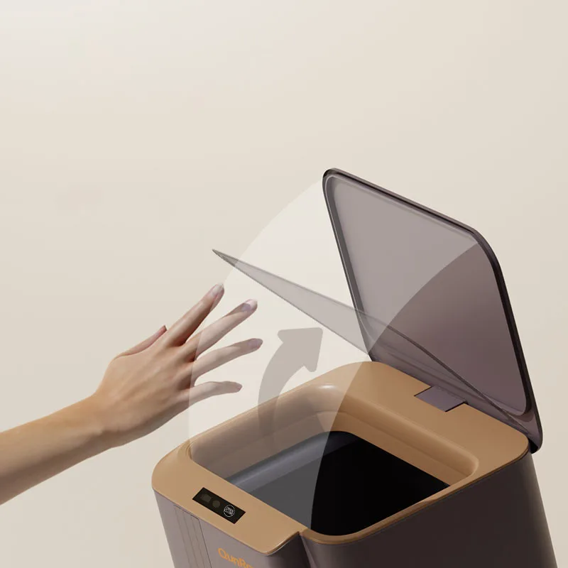 Oem Grey 13L / 18L / 23L Sensor trash bin Sleek Dustbins Smart Waste Bins Intelligent Garbage Can