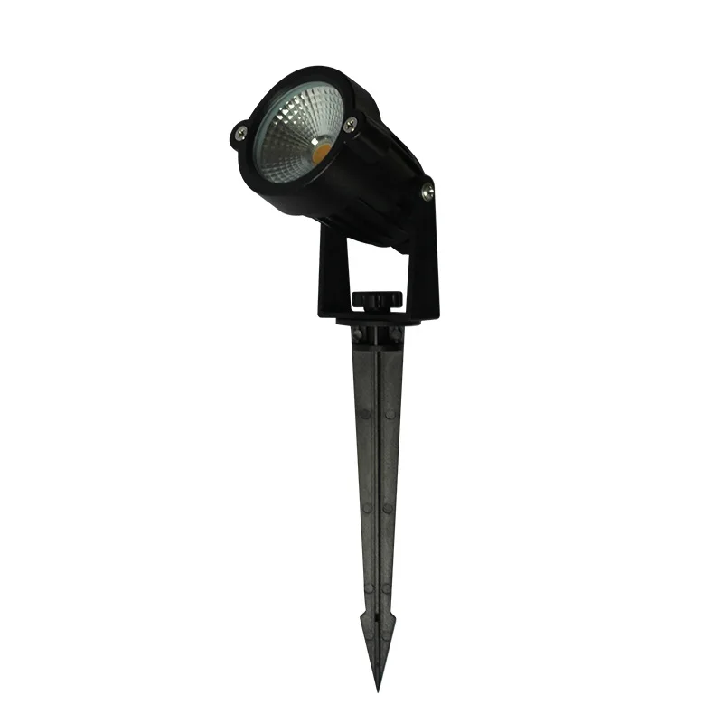 Светодиодная садовая лампа COB Спайк Свет 12V 110V 220V Открытый водонепроницаемый дорожка садовое освещение Прожектор лампы 5 Вт 3 Настенный Декор Пейзаж цветная