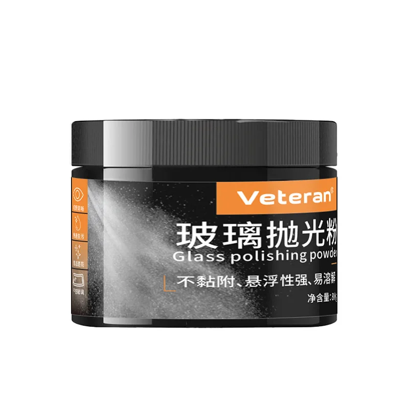 Glass polishing powder, car glass oil film removal powder, small scratch repair glass, glass door oil stain removal
