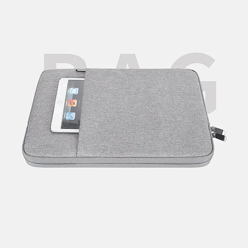 Cheap with Tablet Slot Dual Compartment Polyester Computer Laptop Slim Sleeve Bag for ipad macbook