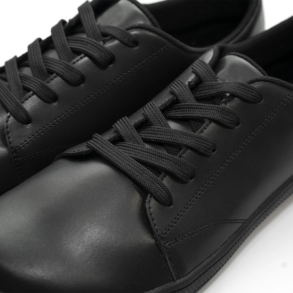 Microfiber Leather Barefoot Shoes Dress Shoes Zero Drop Wide Toe Office Business Shoes for Minimalism Men