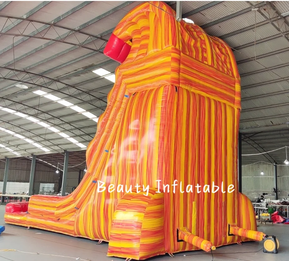 Commercial PVC 25ft tall grade inflatable water slides backyard inflatable water slide with swimming pool for adult