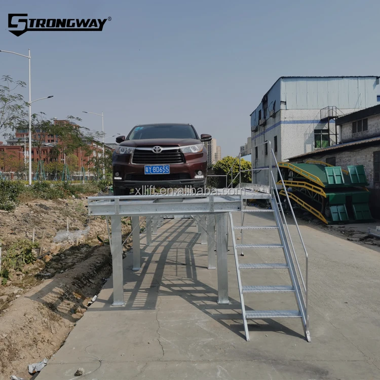 High quality 3T garage car ramp hot galvanizing folding car ramp height adjustable car ramps for sale