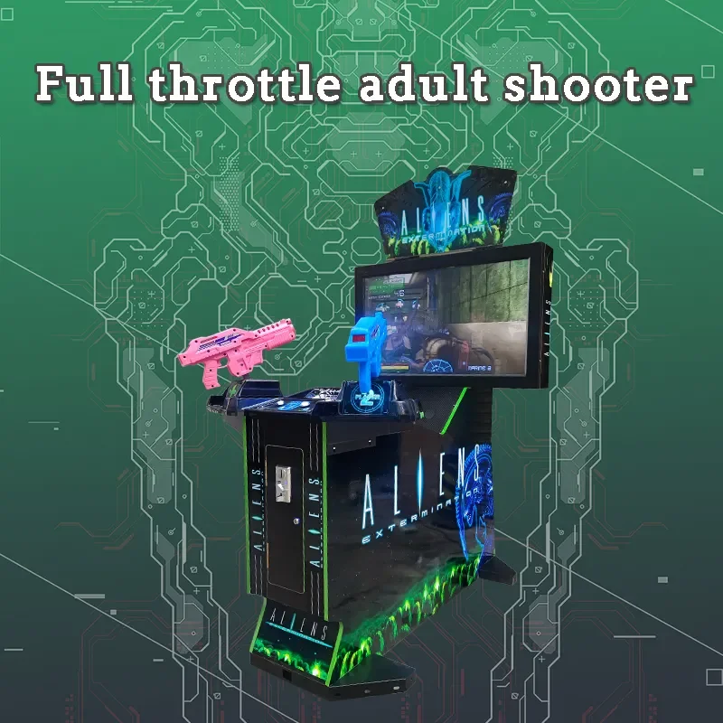 Factory wholesale hot selling fire full open 42-inch LCD 3-in-1 video shooting simulator adult shooting machine equipment