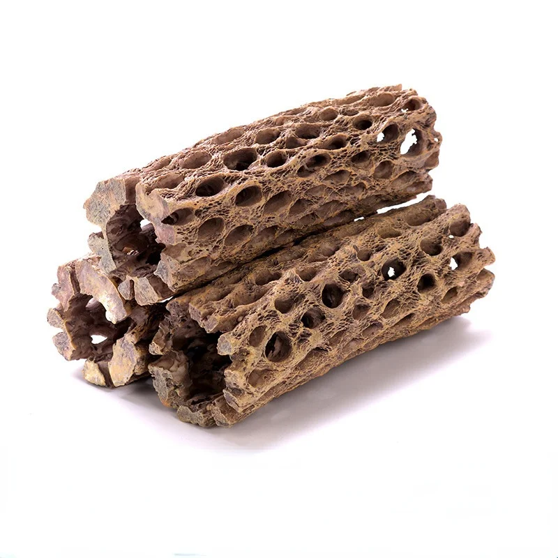 Resin Cholla Wood Aquarium Fish Tank Landscaping Resin Shrimp Nest Tank Dodging House Spawning Hole Fish Roots resin craftwork