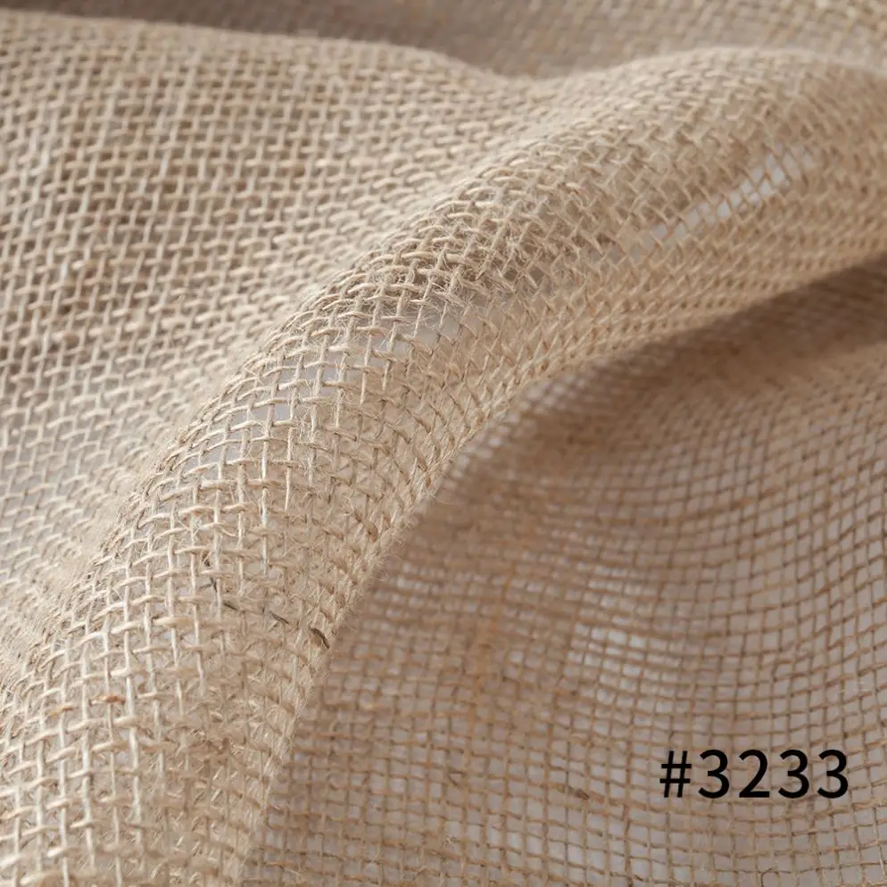 High Quality Custom Wholesale Factory Eco Friendly 100% Natural Color Jute Hessian Cloth Burlap 100% Jute Fabric from Bangladesh