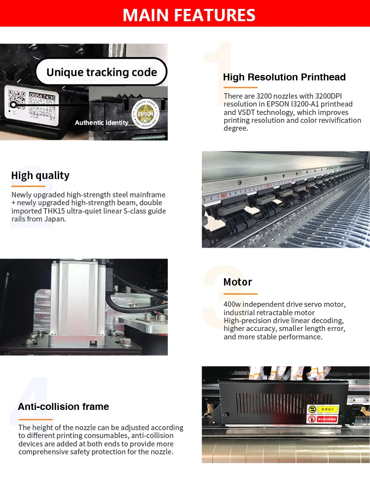 XinFlying sublimation printers 8pcs 4720 heads heat transfer printer 190cm large format textile sublimation printer